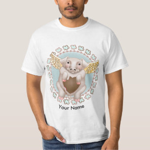 T-shirts personnalisés Flying Pig Kiss
