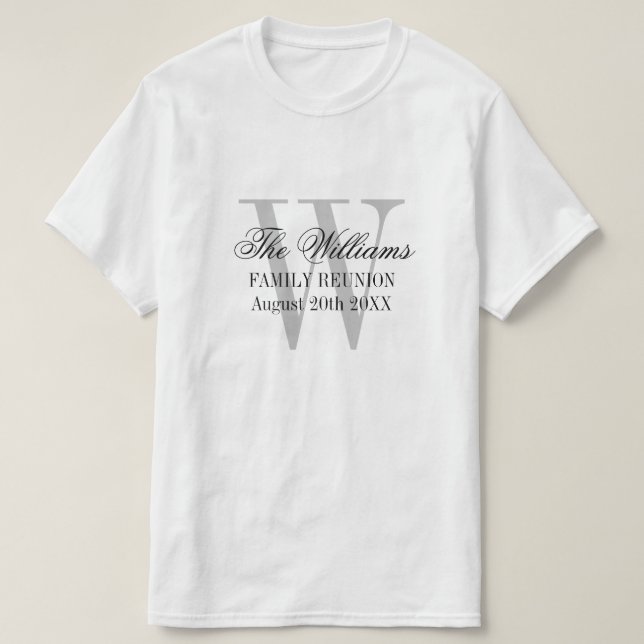T-shirts personnalisés pour réunion de famille (Design devant)