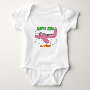 T-shirts petit du "co-pilote du papa" des enfants