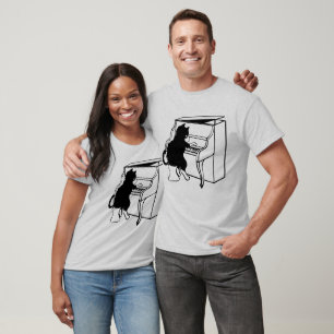 T-shirts PIANO KEYBOARD CAT