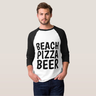 T-shirts PLAGE, BEACH PIZZA BEER