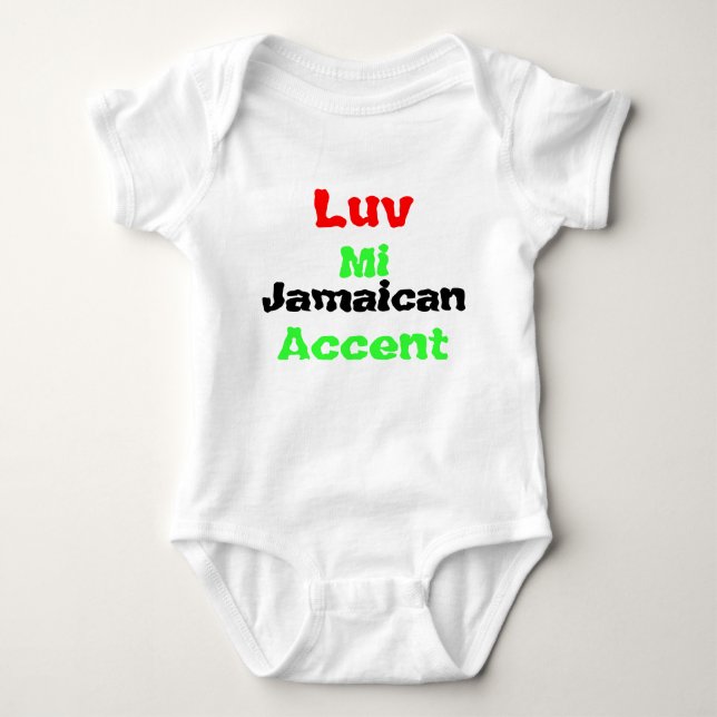 T-shirts pour bébés jamaïcains (Devant)