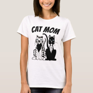 T-shirts pour dames CAT MOM