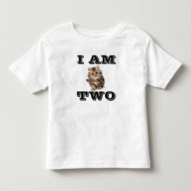 T-SHIRTS POUR ENFANTS DE LA CUISINE CAT DE 2 ANS ( (Devant)