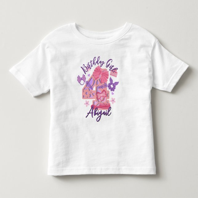 T-shirts pour enfants du quatrième anniversaire Cu (Devant)