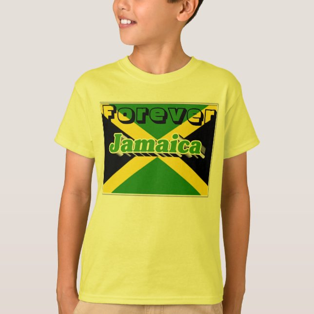t-shirts pour enfants patriotes jamaïcains (Devant)