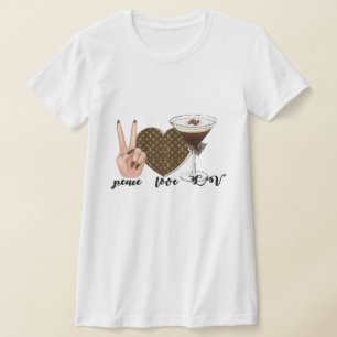 T-shirts pour femmes "Peace love LV".