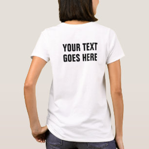 T-shirts pour femmes sur le côté arrière Imprimer 
