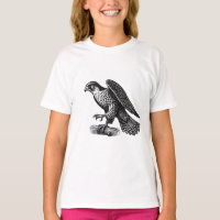 T-shirts pour filles Faucon pèlerin