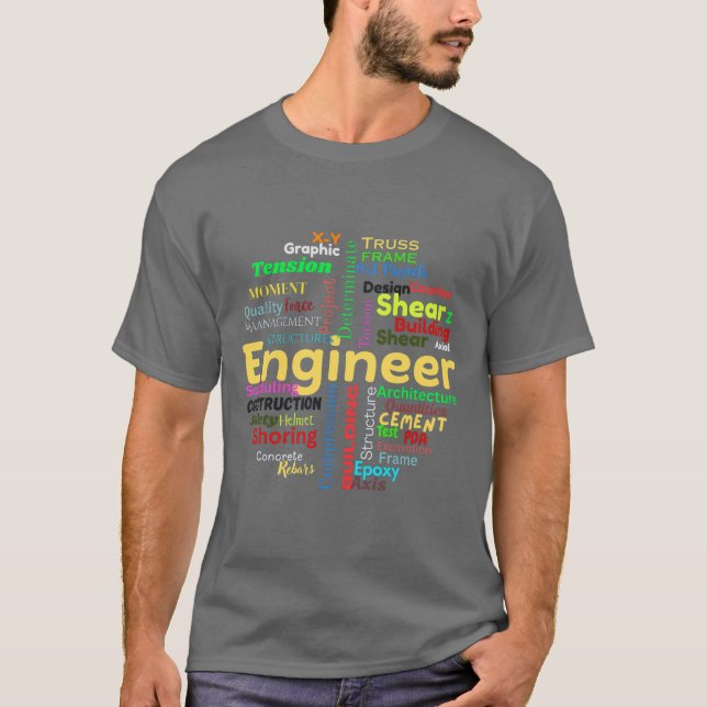T-shirts pour ingénieur 004 (Devant)