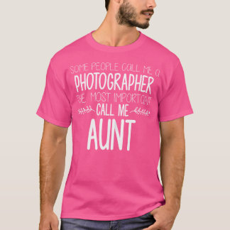 T-shirts pour tante photographe de femmes Photogra