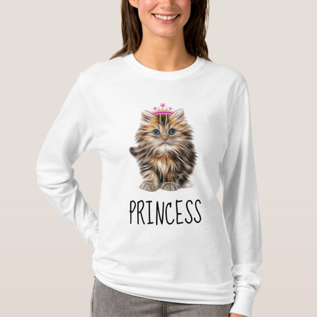 T-shirts PRINCESS Ladies CAT KITTEN (Devant)