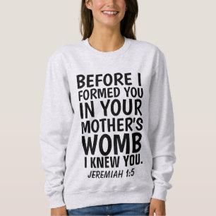 T-shirts PRO-LIFE, JEREMIAH 1:5