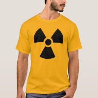T-shirts radioactif de symbole