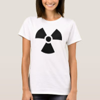T-shirts radioactif de symbole