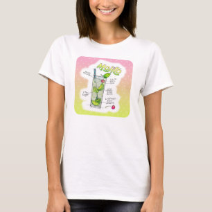 T-SHIRTS - RECETTE MOJITO COCKTAIL ART
