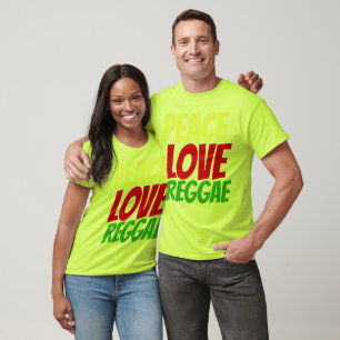 T-shirts REGGAE, PEACE LOVE