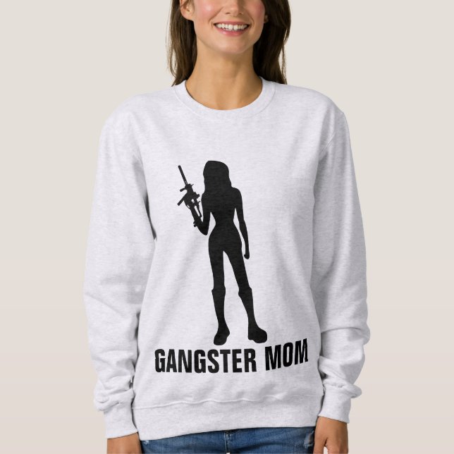 T-shirts rigolotes GANGSTER MOM (Devant)