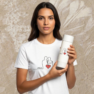 T-shirts romantiques assortis avec noms personnali