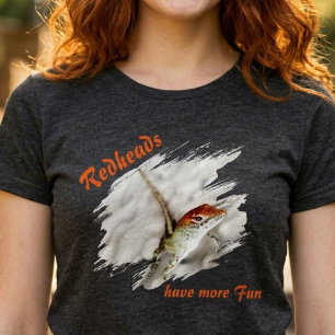 T-shirts Roux ont plus de plaisir Lézard roux