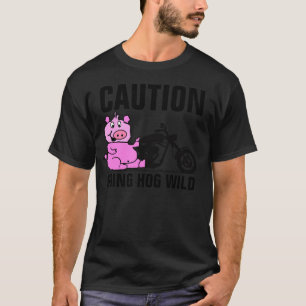 T-shirts SAUVAGE de motard de PORC, moto