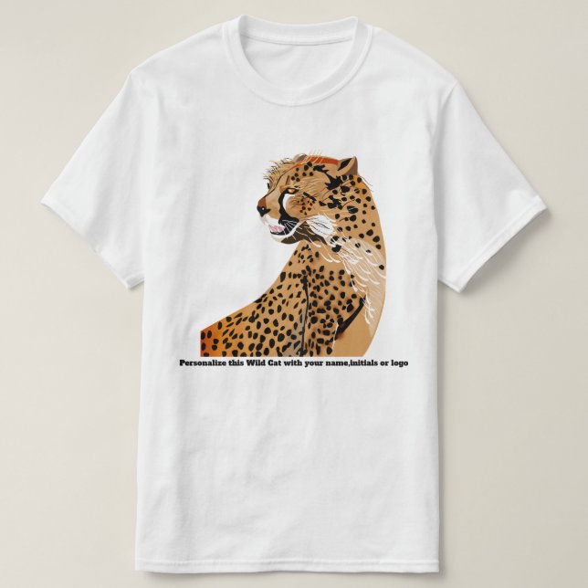 T-shirts sauvages de la vie de chat sauvage de (Design devant)