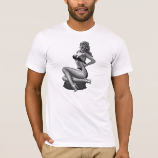 T_Shirts Schwarz-weiß Button up Girls (2) T-Shirt