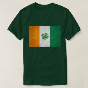 T-shirts Shamrocks du drapeau irlandais