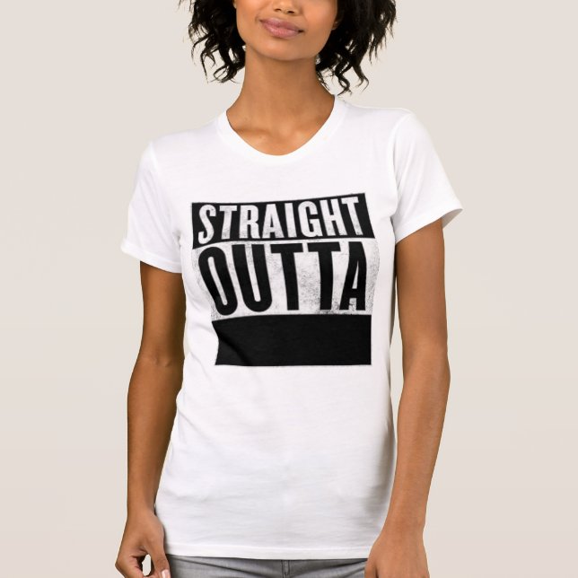 T-shirts SORTIS DROITS personnalisés, personnalisé (Devant)