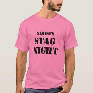T-shirts "Stag Night". Tête de la tige sur concept