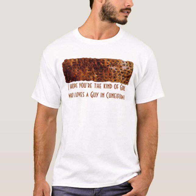 T-shirts "Sumerian Cuneiform Writing" (Devant)