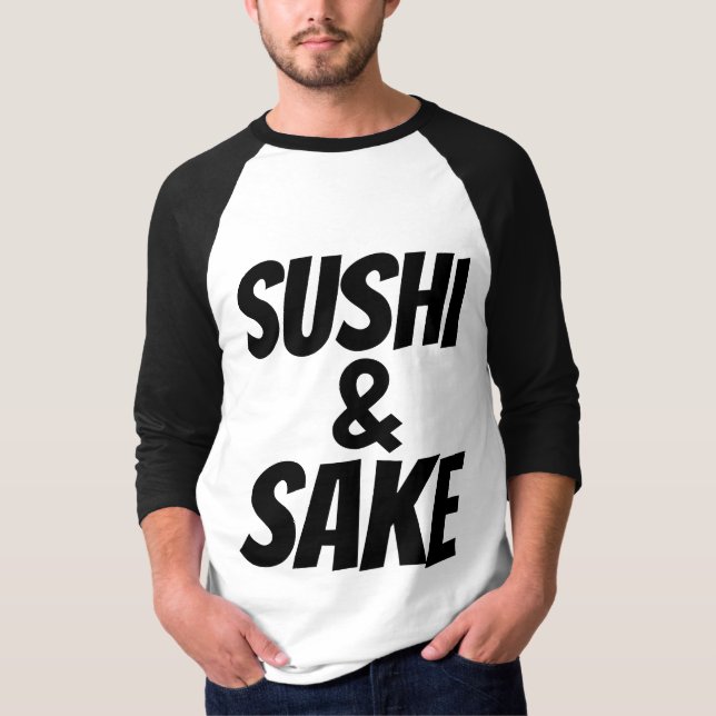 T-shirts SUSHI & SAKE (Devant)
