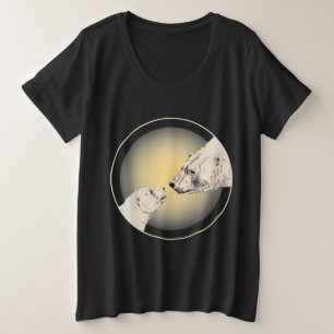 T-shirts taille plus Ours polaires pour femmes