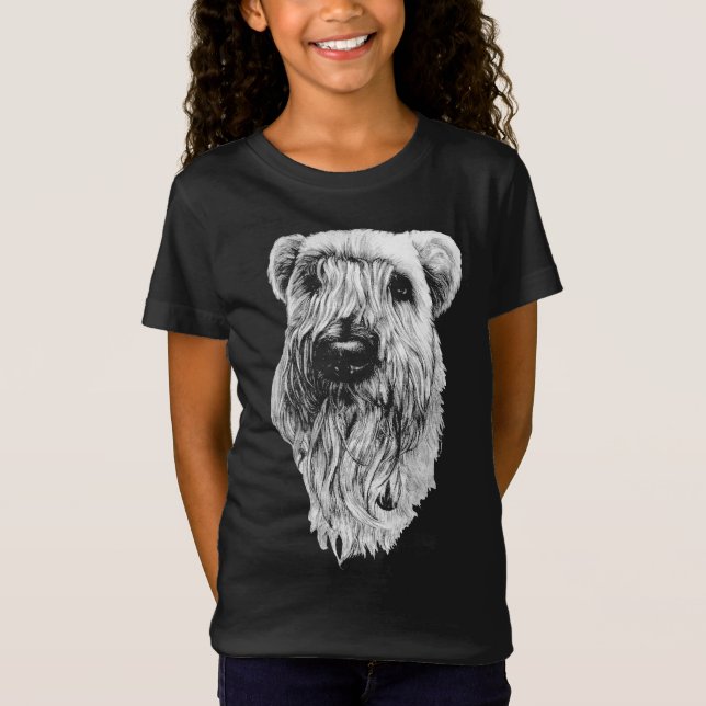 T-shirts Terrier à roue Chemises d'art Terrier Dog (Devant)