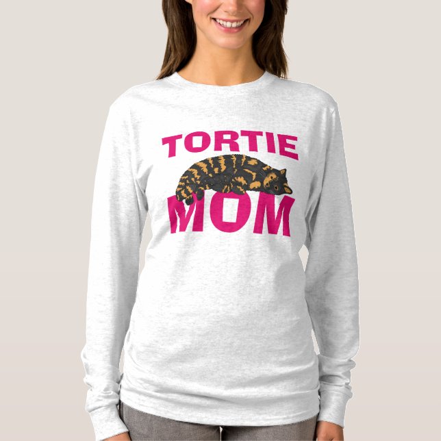 T-shirts TORTIE Tortoiseshell CAT MOM (Devant)