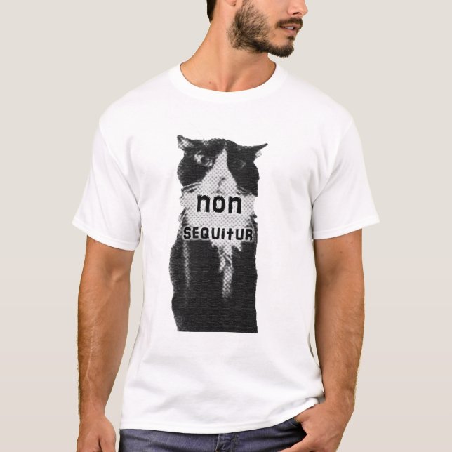 T-shirts Trippy : Non T-shirt de chat de sequitur (Devant)