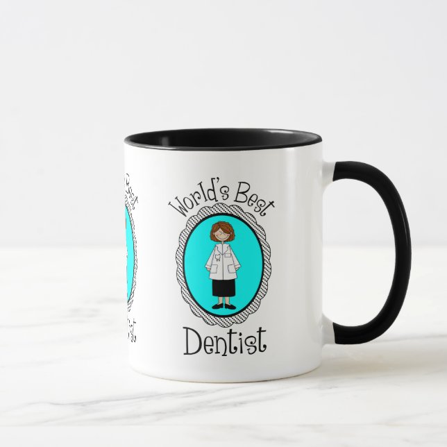 T-Shirts und Geschenke der Welt: Beste Zahnärztin Tasse (Rechts)