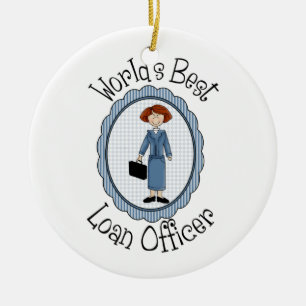 T-Shirts und Geschenke für die beste Darlehensabte Keramikornament