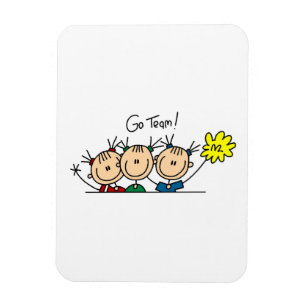 T-Shirts und Geschenke für Go Team Cheerleader Magnet