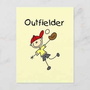 T-Shirts und Geschenke für Jungen-Outfielder Postkarte