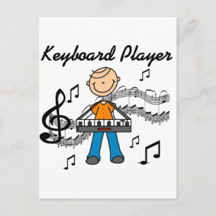 T-Shirts und Geschenke für Keyboardspieler Postkarte