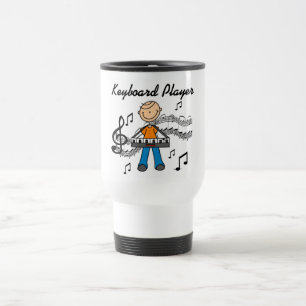 T-Shirts und Geschenke für Keyboardspieler Reisebecher