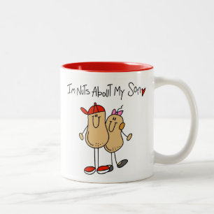 T-Shirts und Geschenke für Mütter, die ihren Sohn  Zweifarbige Tasse