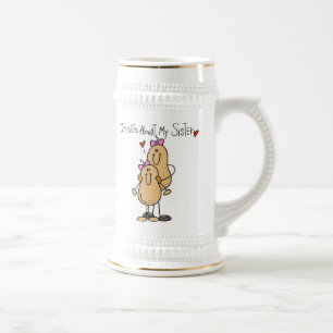T-Shirts und Geschenke für Schwesternliebhaber Bierglas