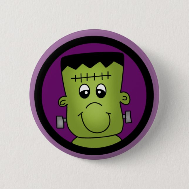 T-Shirts und Geschenke Halloweens Frankie Button (Vorderseite)
