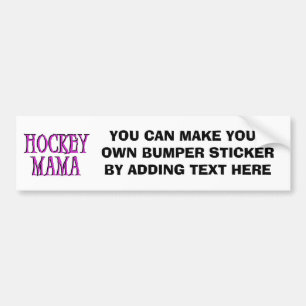 T - Shirts und Geschenke Hockey-Mutter-heißes Ros Autoaufkleber