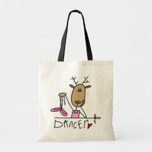 T-Shirts und Geschenke mit Tänzer-Rentier-Motiv Tragetasche