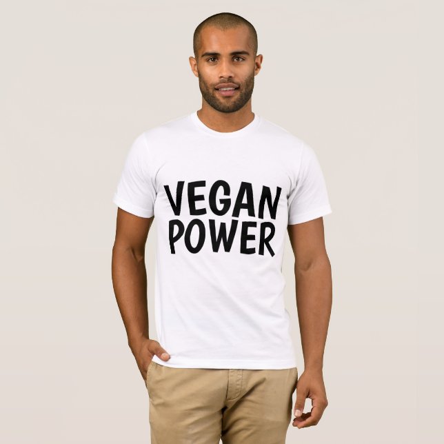 T-shirts VEGAN POWER (Devant entier)