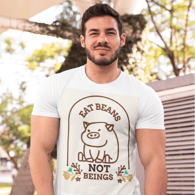 T-SHIRTS VÉGÉTARIENS PORCS VÉGÉTARIENS TEE - SHIRT (Créateur téléchargé)