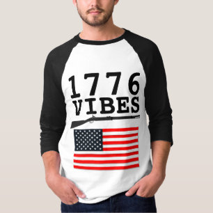 T-shirts VIBES PATRIOTIQUES 1776 Fusil à silex